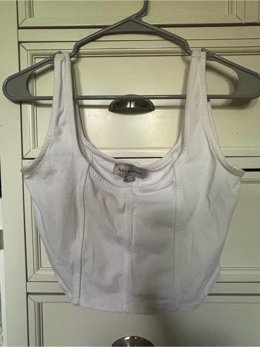White Tank Crop Top - Women's